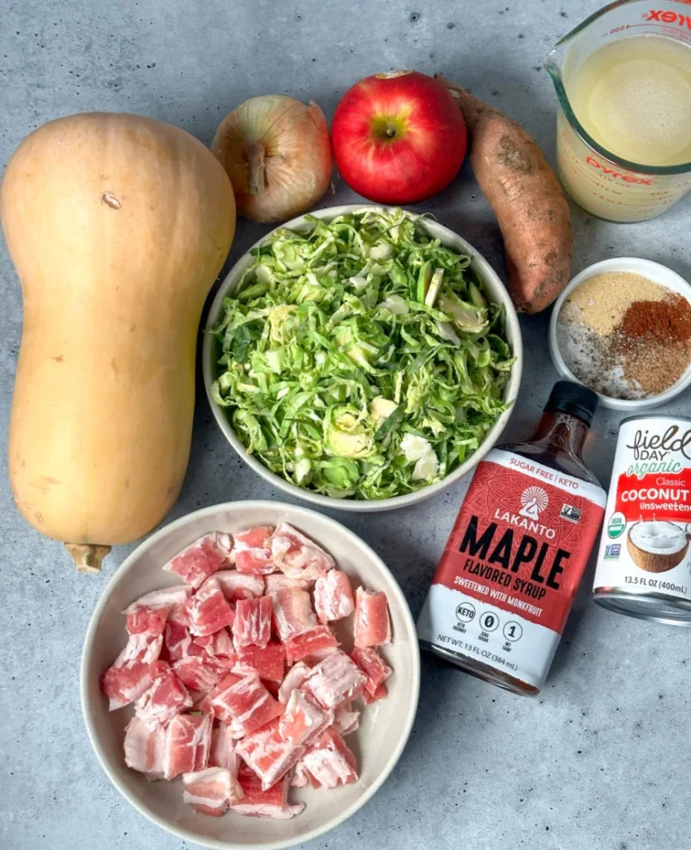 Roasted Butternut Squash Soup with Crispy Bacon Recipe