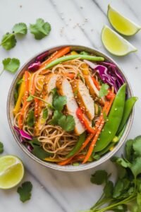 Asian Noodle Salad with Chicken