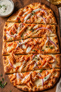 Buffalo Chicken Flatbread Pizza