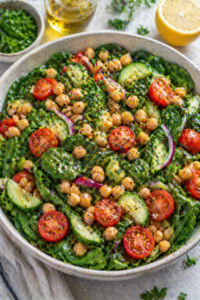 Chickpea and Spinach Salad