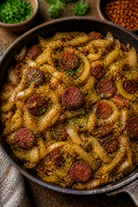 Chorizo and Cabbage Skillet