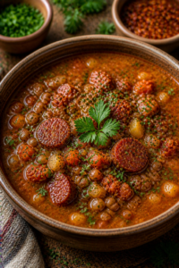 Chorizo and Lentil Soup