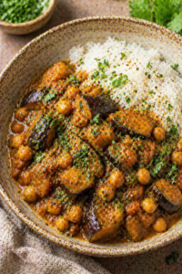 Eggplant and Chickpea Curry