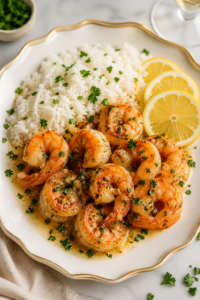 Garlic Butter Shrimp with Rice