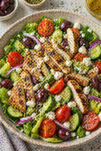 Greek Chicken Salad Bowl