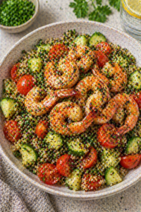 Grilled Shrimp with Quinoa Salad