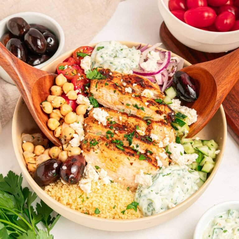 Lemon Garlic Chicken Couscous Bowl