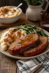 Meatloaf with Mashed Potatoes