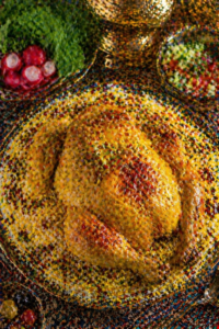 Saffron Chicken (Zaferani Chicken)