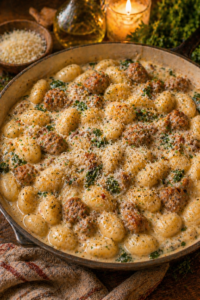 Sausage Alfredo Gnocchi