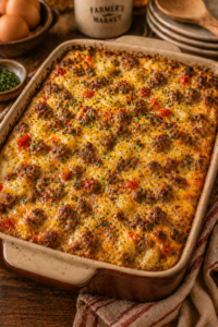 Sausage Breakfast-for-Dinner Bake