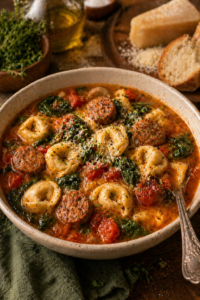 Sausage Tortellini Soup