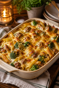 Sausage and Broccoli Pasta Bake