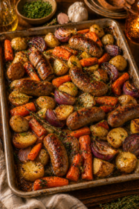 Sausage and Potato Sheet Pan Dinner