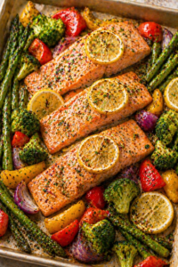 Sheet Pan Salmon and Veggies