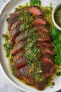 Steak with Chimichurri Sauce