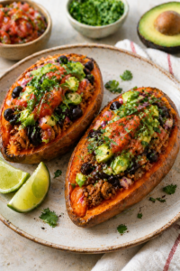 Taco Stuffed Sweet Potatoes