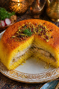 Tahchin (Persian Rice Cake)