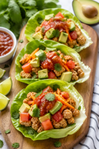 Turkey Lettuce Wrap Tacos