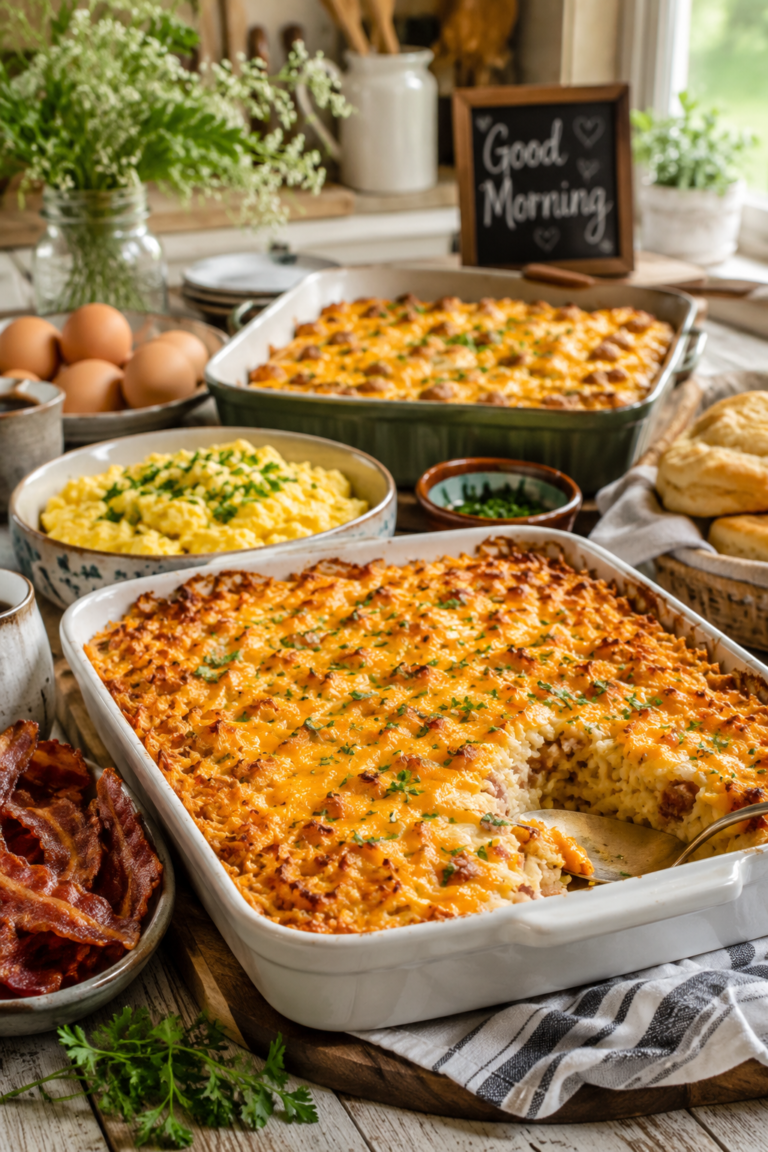 22 Breakfast Casserole with Hashbrowns Recipe