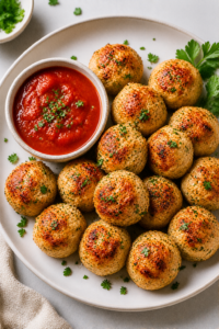 Baked Chicken Meatballs