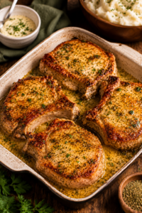Baked Ranch Pork Chops