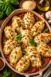 Basil Garlic Ricotta Shells