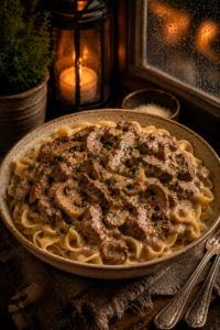 Beef and Mushroom Stroganoff