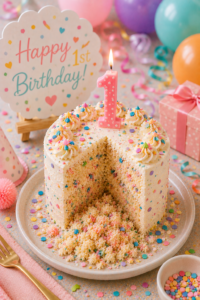 Birthday Confetti Smash Cake