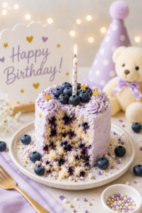 Blueberry Smash Cake