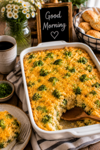 Broccoli Cheddar Hashbrown Casserole
