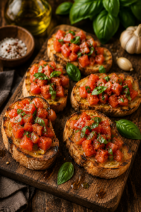 Bruschetta with Tomato and Basil