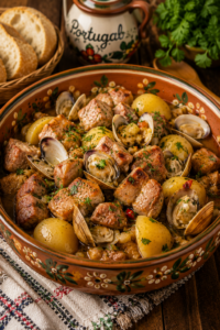 Carne de Porco à Alentejana