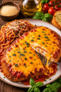 Cheddar Chicken Parmesan