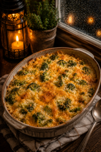 Cheesy Broccoli Rice Casserole
