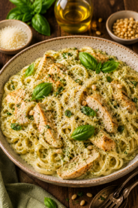 Chicken Pesto Alfredo Pasta