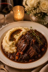 Chocolate Red Wine Braised Beef