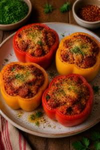 Chorizo Stuffed Peppers