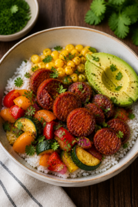 Chorizo and Rice Bowl