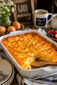 Classic Cheesy Hashbrown Breakfast Casserole