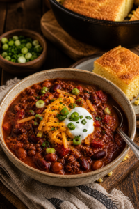 Cornbread with Chili