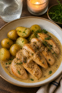 Creamy Chicken with Mustard Sauce