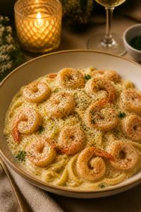 Creamy Garlic Butter Shrimp Pasta