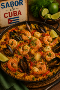 Cuban Seafood Paella