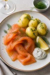 Cured Salmon with Potatoes