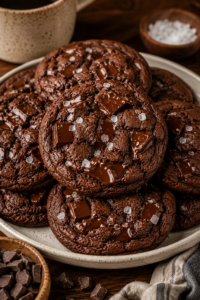 Double Chocolate Brown Butter Cookies