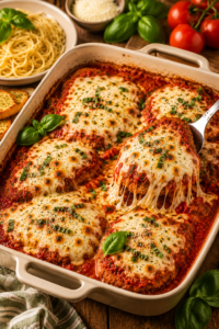 Family Style Chicken Parmesan