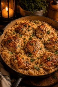 Garlic Butter Chicken and Rice