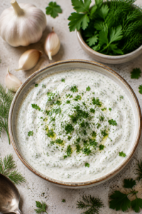 Garlic Herb Yogurt Sauce