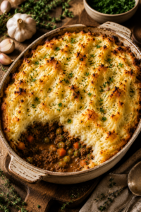 Garlic Mashed Shepherd’s Pie